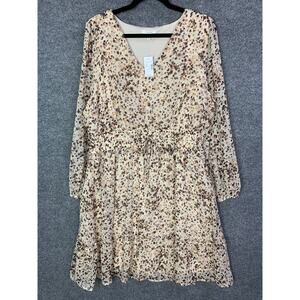 New Maurices‎ Polka Dot Smocked Waist Mini Dress Sz XL